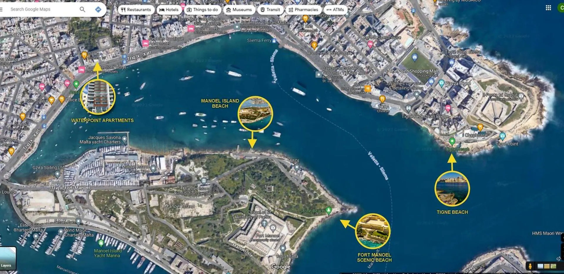 Sea Front Spacious Valletta Views Apartments Sliema